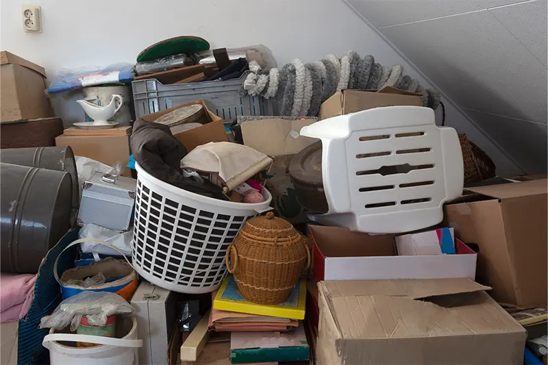 Vollgestopfte Messiewohnung - Meitner Umzüge und Entrümpelungen